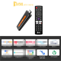 Nuevo Fire TV Stick TV98 ATV H618 2GB RAM 16GB ROM Android 14 Reproductor Multimedia de Transmisión HD 8K con Control Remoto por Voz BT Decodificador de TV