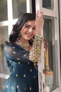 ชุดผ้าไหมปักลายชุดผ้าไหมปากีสถานสำหรับงานปาร์ตี้ผ้าอินเดียปักเลื่อม - Product Image 5