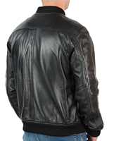 Blouson aviateur en cuir d'hiver classique personnalisé en gros Vestes en cuir entièrement personnalisées pour hommes