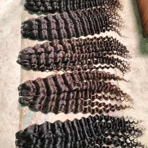 Venta al por mayor de pelo humano virgen indio de la máquina de paquetes de trama 100% extensiones de peluca natural de la fábrica de suministro - Product Image 5