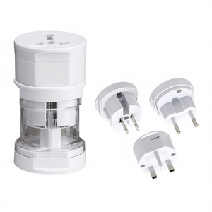 All-in-1 <b>Universal</b> <b>Adapter</b> with EU AU UK US Plugs White Travel <b>Adapters</b> - Product Image 2