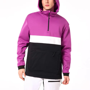 Sweat à capuche softshell de haute qualité pour homme, impression de logo personnalisée, softshell imperméable pour une utilisation en extérieur en hiver, techniques de teinture unie - Product Image 6