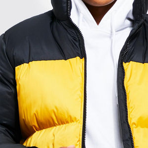 2025แจ็คเก็ตขนเป็ดสำหรับผู้ชายกันน้ำได้คอปกยาวมีฮู้ดผ้าบางด้านหน้าติดโลโก้ออกแบบได้ตามต้องการสำหรับฤดูหนาว - Product Image 6