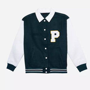 New Custom Adult Baseball Letterman Breathable Fish Leather Cotton Lined <b>Jacket</b> All Color Available Winter Wear <b>Jacket</b> Women's - Product Image 5