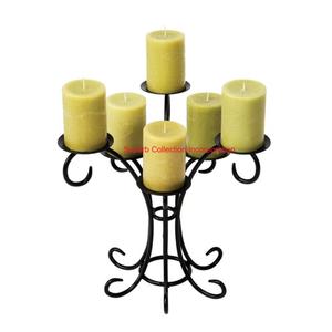 Candélabre en métal noir au design de luxe pour la décoration de la maison Bougeoir de Noël de haute qualité à un prix raisonnable - Product Image 1