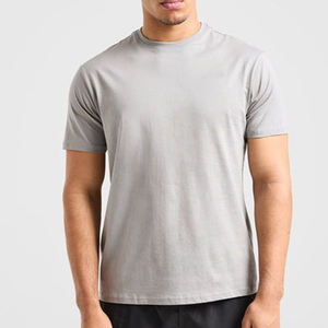 Camiseta informal personalizada al por mayor, camiseta ligera lisa en blanco de manga corta para hombre - Product Image 2