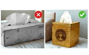 Boîte à mouchoirs en bois moderne avec finition élégante fabriquée à la main pour la décoration de la maison et du bureau à un prix abordable de l'Inde - Product Image 3