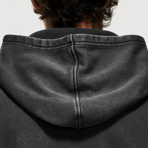 Sweat à capuche vintage délavé à l'acide pour homme Fabrication professionnelle Coupe régulière Pull d'hiver Sweat à capuche délavé à l'acide pour homme - Product Image 6