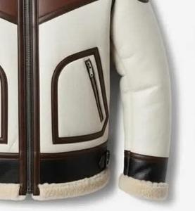 CHAQUETA DE CUERO PARA HOMBRE, CHAQUETA DE CUERO AUTÉNTICO CON PIEL DE CORDERO, COLOR 2025 - Product Image 2