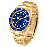 Montre de plongée pour homme avec logo personnalisé OEM, saphir lumineux, étanche 200 m, acier inoxydable, mouvement automatique NH35, montre mécanique pour homme 006