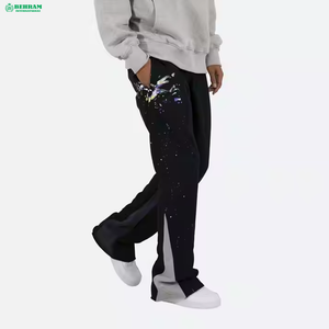 Custom Men's Baggy Sweatpants Heavyweight Vintage Sun-faded Streetwear <b>Loose</b> <b>Fitting</b> Wide Leg Mid-Waist Comfortable Casual - Product Image 6