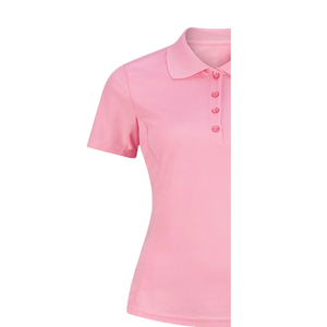 เสื้อผู้หญิงผ้าฝ้ายถัก 100% สไตล์อังกฤษ แขนสั้น สำหรับใส่เป็นเสื้อเชิ้ต ปักโลโก้ด้านหน้าตามสั่ง ระบายอากาศได้ดี เป็นมิตรกับสิ่งแวดล้อม น้ำหนัก 200/240 กรัม - Product Image 6