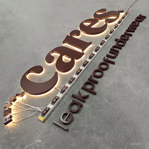 Letras de Acero Inoxidable con Acabado Dorado para Exteriores, Iluminadas con Luz LED 3D, Fabricante de Letreros con Logotipo Comercial - Product Image 6