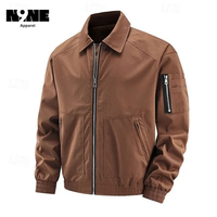 Chaqueta Unisex de Lona y Cuero Ecológica, Resistente al Viento, Transpirable, de Secado Rápido, Estilo Vintage con Estampado de Leopardo para Invierno