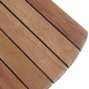 Katie Modern Outdoor Folding Side <b>Table</b> Solid Teak Wood with Natural <b>Brown</b> Finish for Villas - Product Image 5