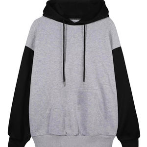 Sudaderas con capucha lisas en blanco personalizadas Casual Regular Fit Streetwear Bloque de color Manga larga 100% Sudaderas con capucha de algodón Unisex - Product Image 1