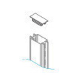 Zaf Scaffalatura Tappo X Piantana Bifacciale Gondola Grigio - Product Image 1