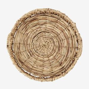 Meilleure nouvelle collection de plateaux à bougies en jacinthe d'eau plateaux de stockage de service durable tissé sûr organisateur de stockage à domicile - Product Image 2