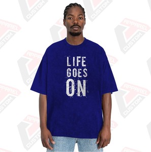 Camiseta de lavado ácido para hombre con estilo Diseño de moda cómodo con apliques ecológicos para el verano en Denim Batik Corduroy - Product Image 1