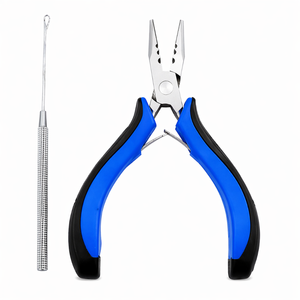 Professional Hair Extension Tool Kit Pliers with Loop <b>Needle</b> Micro Ring Nano <b>Bead</b> Crimping Tool Set Salon Quality - Product Image 1