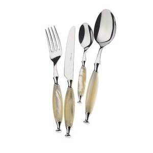 <b>Mirror</b> Stainless Steel Wedding Spoon Leaf Design Engraved Eco-Friendly Long Handle <b>Tabletop</b> Wedding Spoon Fork Set Kitchenware - Product Image 5