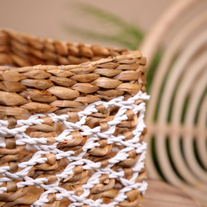 ตะกร้าเก็บของสานมือจากใยมะพร้าวธรรมชาติ เป็นมิตรกับสิ่งแวดล้อม ของตกแต่งบ้าน - Product Image 3