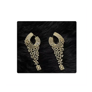 Pendientes de diamantes de forma personalizada de calidad superior Accesorios de moda para regalar Joyas de diamantes reales - Product Image 5