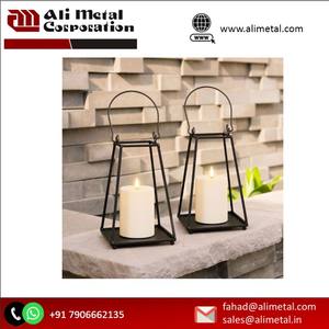 Lanterne bougeoir moderne en bois avec cadre naturel, écologique et faite à la main pour la décoration intérieure et Noël - Product Image 6