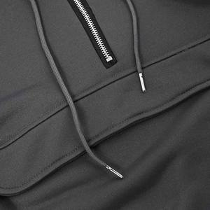 Newest Fashion High Quality <b>Men</b> Custom <b>Quarter</b> Zipper Hoodie Custom Hoodies <b>men's</b> hoodies - Product Image 5