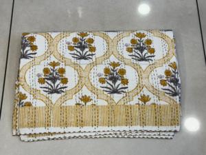 100% Bohemian Cotton Kantha <b>Quilt</b> Comfortable Reversible Bed Sofa Throw Handmade & Hand Printed Kantha Stitch for Home Decor - Product Image 3