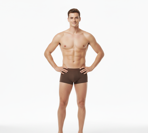 Sous-vêtements pour homme à porter tous les jours, couleur marron, respirants, tissu extensible doux, légers, ajustement lisse, design uni, qualité confortable - Product Image 5