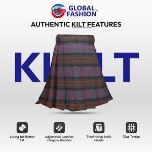 Macdonald Motif tartan moderne Vêtements écossais des Highlands pour hommes Palette d'accentuation Respirant Meilleure vente 2026 - Product Image 5