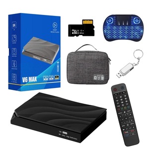 Boîtier TV Android V6 Max V sseeebox, best-seller, 6K Ultra HD HDR, WiFi 6, Bluetooth 5.0, 4 Go, 64 Go, lecteur multimédia intelligent - Product Image 1