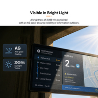 Affichage numérique extérieur étiré pour entreprises, haute luminosité, écran 37 pouces IP65 pour réception et accueil