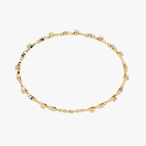 Clásico 14K chapado en oro diamante Moissanite tenis pulsera delicada joyería de boda regalo perfecto de dama de honor - Product Image 3