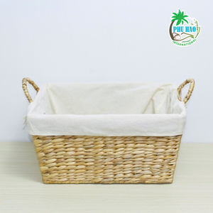 LA MEJOR VENTA de cestas de jacinto de agua hechas a mano: belleza sostenible para cada hogar, exportación desde Vietnam - Product Image 3