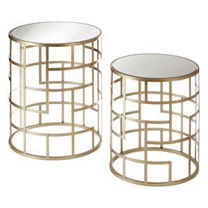 Table d'appoint de luxe à armature en métal doré pour salon, meubles de maison et restaurant au meilleur prix - Product Image 3