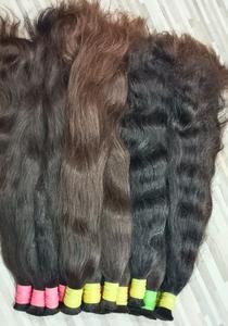 Vierge pure non transformée en vrac vague Super cheveux simple dessiné naturel Temple indien Remy tissage Extension vraie vague en vrac - Product Image 2