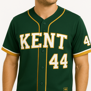 Maillot de baseball personnalisé à boutons complets, chemise de sport en sergé pour l'uniforme de l'équipe, sublimation et broderie pour les promotions des fans - Product Image 4