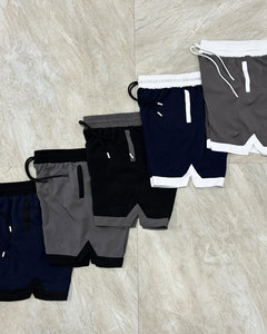 Pantalones Cortos Deportivos Transpirables y Ligeros de Alta Calidad, Tejido de Poliéster y Elastano, Cintura Elástica, Entrepierna de 5 Pulgadas, Estampados - Product Image 1