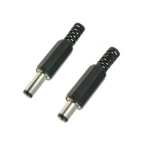 Prise mâle DC 5.5X2.1mm prise d'alimentation cc femelle Jack vis écrou connecteur de montage sur panneau pour petit électronique
