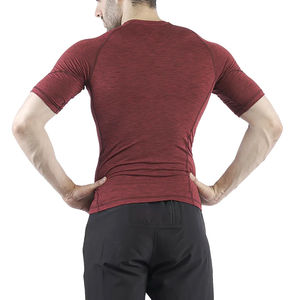 Camiseta de compresión MMA de manga corta para hombre, de spandex/poliéster, 200GSM, color personalizado - Product Image 2