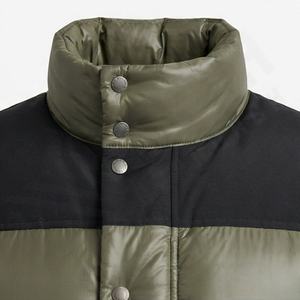 Fashionable Custom Puffer Jacket <b>Men's</b> Thick Bubble Coat Cotton Winter Parka Wind Resistant Thermal Warm Insulated Outerwear - Product Image 4