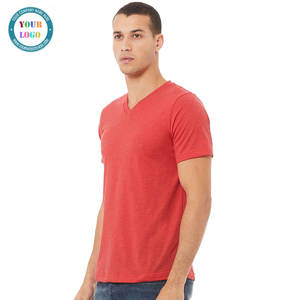 Camiseta de manga corta de Jersey de algodón Pima con cuello en V para hombre - Product Image 5