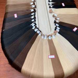 Color de mezcla de pelo de trama plana de calidad de lujo vietnamita crudo sin derramamiento sin enredos - Product Image 1