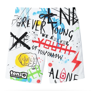 Pantalones Cortos Deportivos Transpirables de Secado Rápido para Hombre, Cintura Elástica con Cordón, Diseño de Logotipo Personalizado, Talla XS, para Entrenamiento, Playa, 100% Poliéster - Product Image 4
