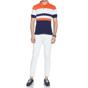 Contraste de color OEM, diseño de logotipo personalizado, ropa de manga corta para hombre, polos de algodón de talla grande para hombre, ropa de calle - Product Image 5