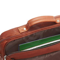 Mochila para ordenador portátil de cuero informal de alta calidad para hombre, mochila impermeable duradera para ordenador, estilo Popular