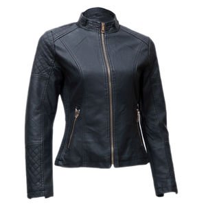Custom Womens Oversized <b>Leather</b> Jackets Zip Up Coats Faux Motorcycle Bomber <b>Outfits</b> Fall Trendy Fashion Winter Clothes 2025 - Product Image 4