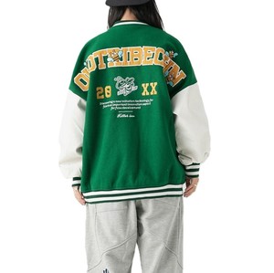 Chaqueta Universitaria de Lana Chenilla de Alta Calidad 2026, Talla Grande, Personalizada, con Parche Bordado con Letras, Fabricante de Ropa Urbana - Product Image 5